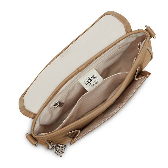 Kipling Inaki Crossbody Bags Soft Almond | CA 1177JP